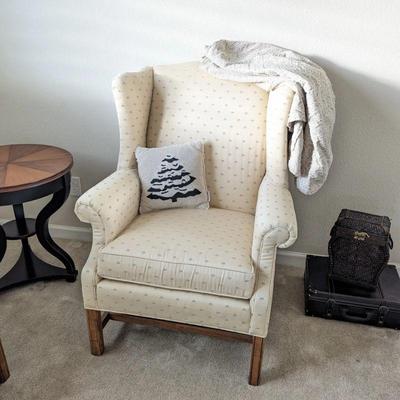 Ethan Allen wingback arm chair