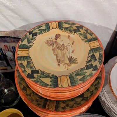 Rubino Alabaster "Flora" plates