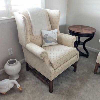 Ethan Allen wingback armchair