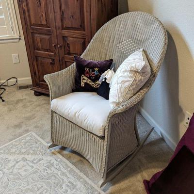 Wicker rocking chair