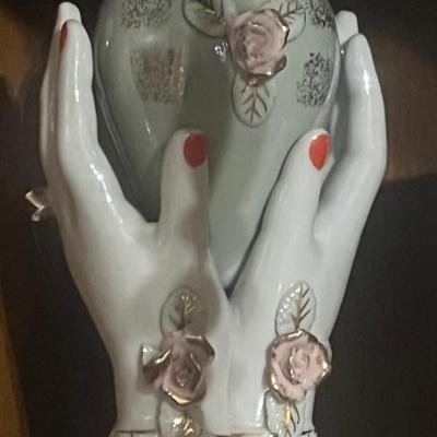  1950’s hands and roses vase