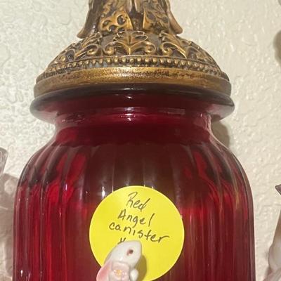 Angel candy jar