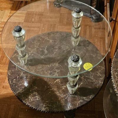 Set of two Regency end tables