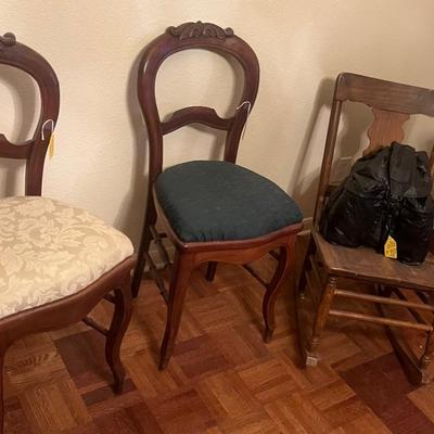 Victorian style chairs 
