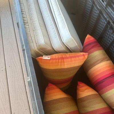 cushions for wicker indoor/outdoor patio set