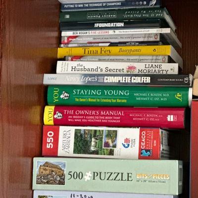 puzzles and books