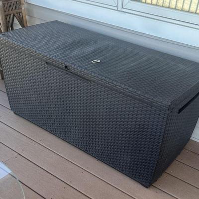 holds cushions for the patio set