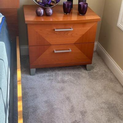 One of 2 nightstands