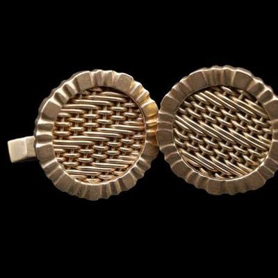 GOLD CUFFLINKS