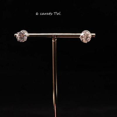 6 Carat Diamond Earrings !