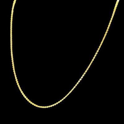 TN69 18 Inch 14k Gold Necklace Chain	Weighs approximately 1.49 grams
