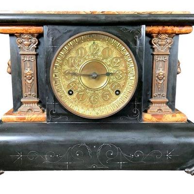 TN167 Antique Seth Thomas Victorian Brown Mantle Clock	Works, but can't confirm accuracy. Has a lovely chime-listen to video.
