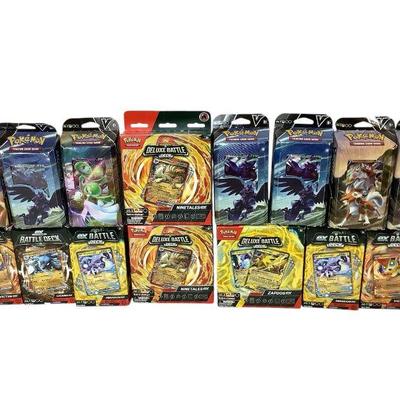 TN173 Factory Sealed Pokémon Battle Decks	Only one box, a corviknight battle deck is unsealed but all boxes appear unused.
