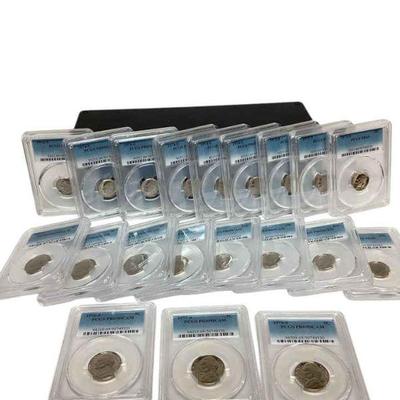TN11 PCGS Box Of 20 Nickels And Dimes	PCGS box of nickels and dimes
