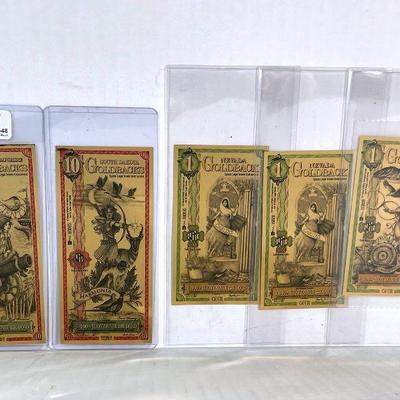 TN34 South Dakota, Wyoming, Nevada, Gold Notes
