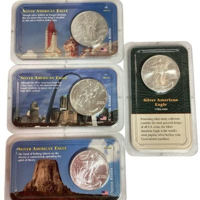 TN44 Four Silver Eagles	1997, 1988, 1998, 1986

