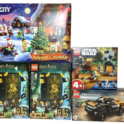 TN142 NEW Lego City And More Ages 4 5 7 And 8	All boxes with original seals but three boxes have creases & or damaged corners.
