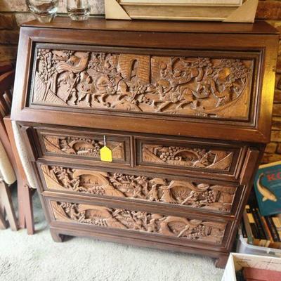 Sale Photo Thumbnail #24: Carved Desk