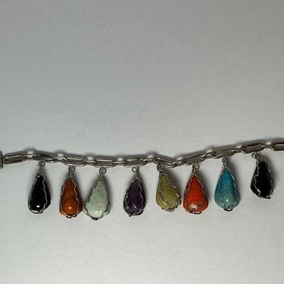 Sterling / Stone Bracelet