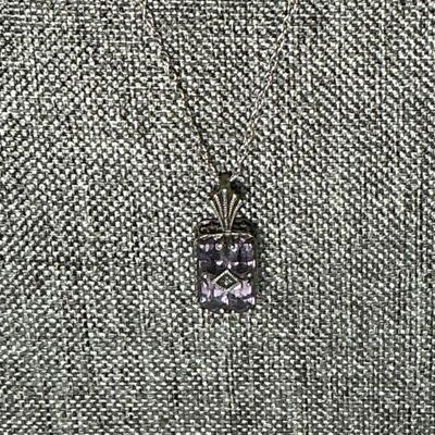 Sterling/Amethyst Necklace
