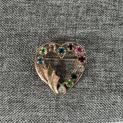 Catamore Rhinestone Brooch