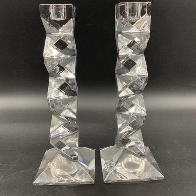 MCM Crystal candlesticks