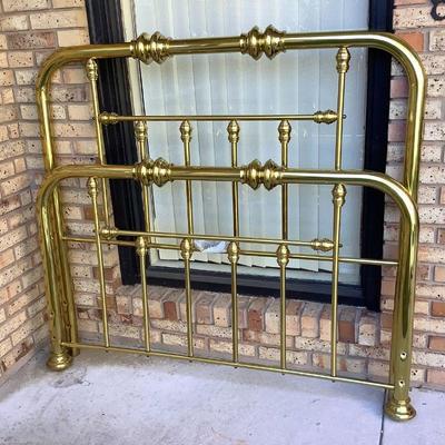 Brass bed