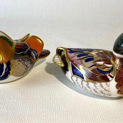 Royal Crown Derby porcelain ducks