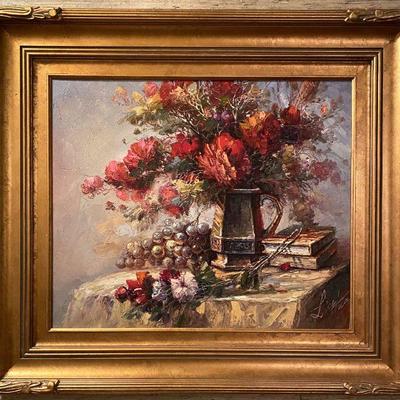 original painting - 33 1/2"w x 29 1/2"h framed size