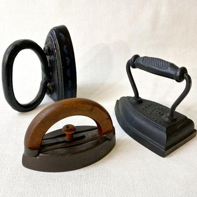 Antique sad irons.