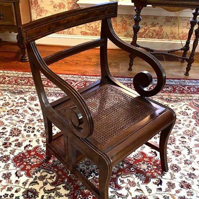 Metamorphic Regency library step chair - as a chair