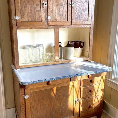 Sale Photo Thumbnail #31: Hoosier kitchen cabinet