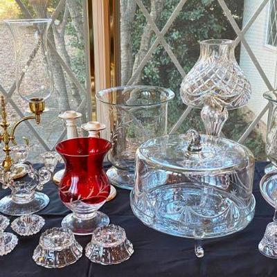 crystal and glass