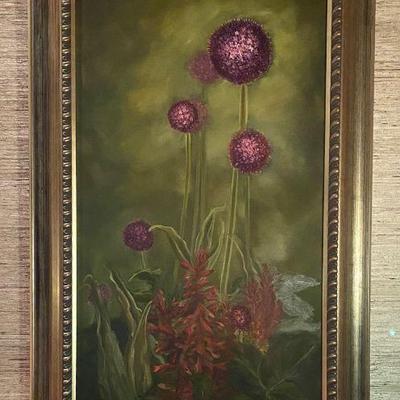 original painting, 32 1/2"w x 56 1/2"h framed size