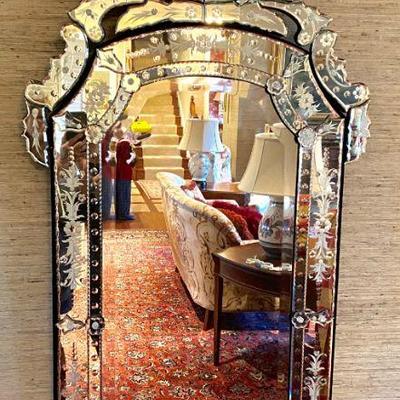 Venetian beveled glass mirror - 24"w x 55 1/2"h