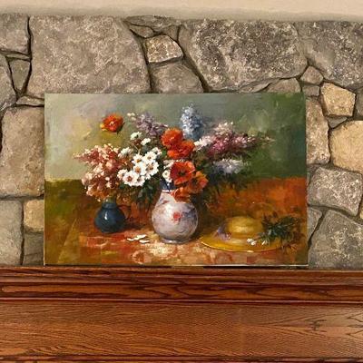 original painting, unframed - 36"w x 24"h