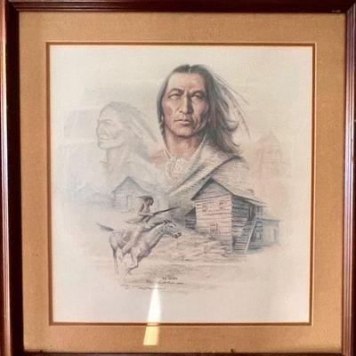 Framed print "The Raven" numbered and signed by Ben Hampton (#1427/1500) 