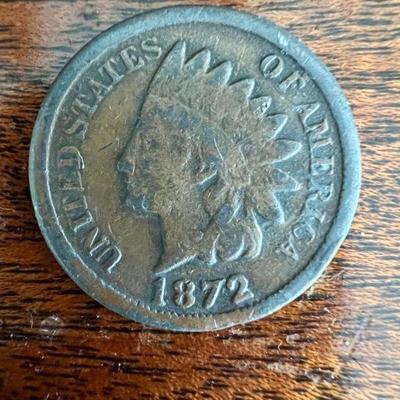 1872 Indian Head Penny