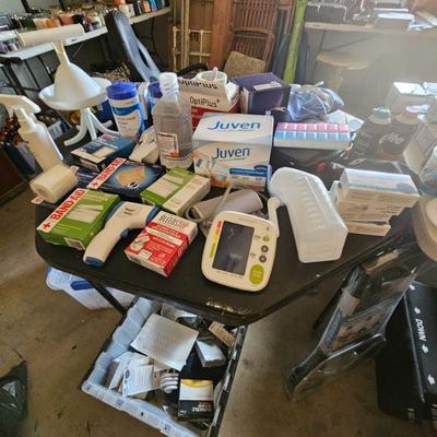 Blood pressure cuffs, Diabetic Supplies, bandages, adult diapers