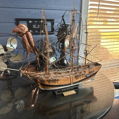 HMS Bounty. Boat replica