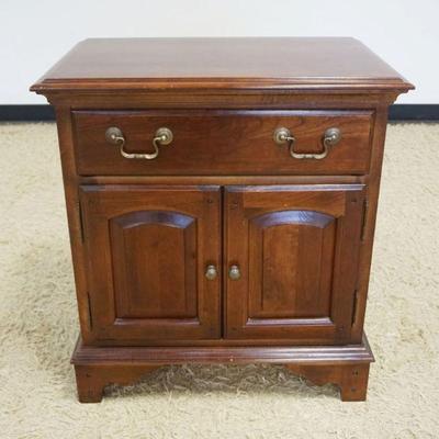 1149	SOLID CHERRY ONE DRAWER 2 DOOR STAND BY THE SUMPTER CABINET CO, APPROXIMATELY 26 IN X 17 IN X 29 IN HIGH

