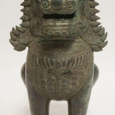 1230	BRONZE ASIAN IMPERIAL FOO DOG, APPROXIMATELY 5 IN X 7 IN X 13 IN H
