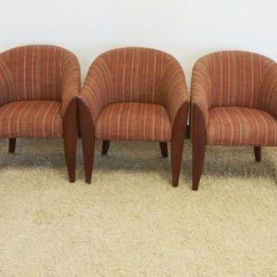 1109	5 UPHOLSTERED CLUB CHAIRS
