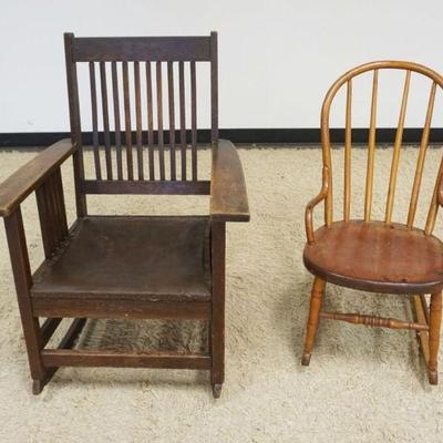 1141	MISSION OAK STYLE & BENTWOOD PLANK BOTTOM ROCKERS
