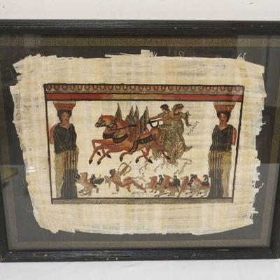 1191	FRAMED EGYPTIAN PAPYRUS ART, APPROXIMATELY 19 IN X 23 IN OVERALL
