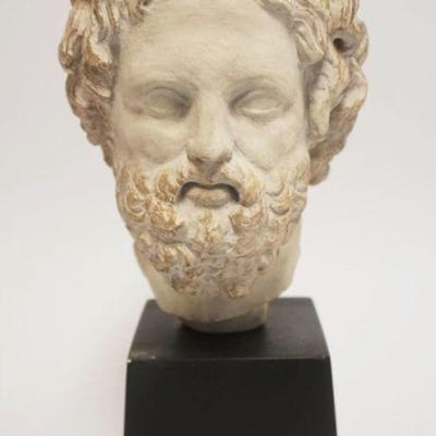 1174	GREEK HEAD 1959 ALVA MUSEUM REPLICA OF ASKLEPIOS, COMPOSITE, APPROXIMATELY 11 1/2 IN HIGH
