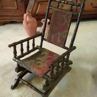 Antique childs chair