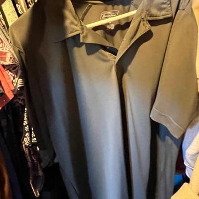 polo style men's shirts mostly large sizes...