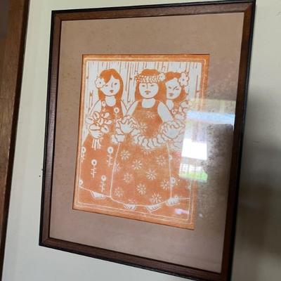 Hawaiian Block art..