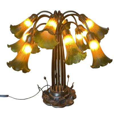 MEYDA TIFFANY 12 LIGHT POND LILY LAMP